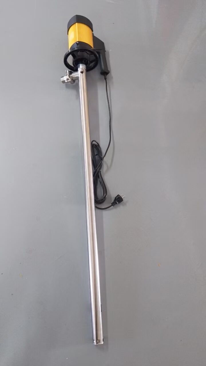 TBSS-TM800V – Bơm thùng phuy điện, ống inox Ø42, cho thùng 25 kg