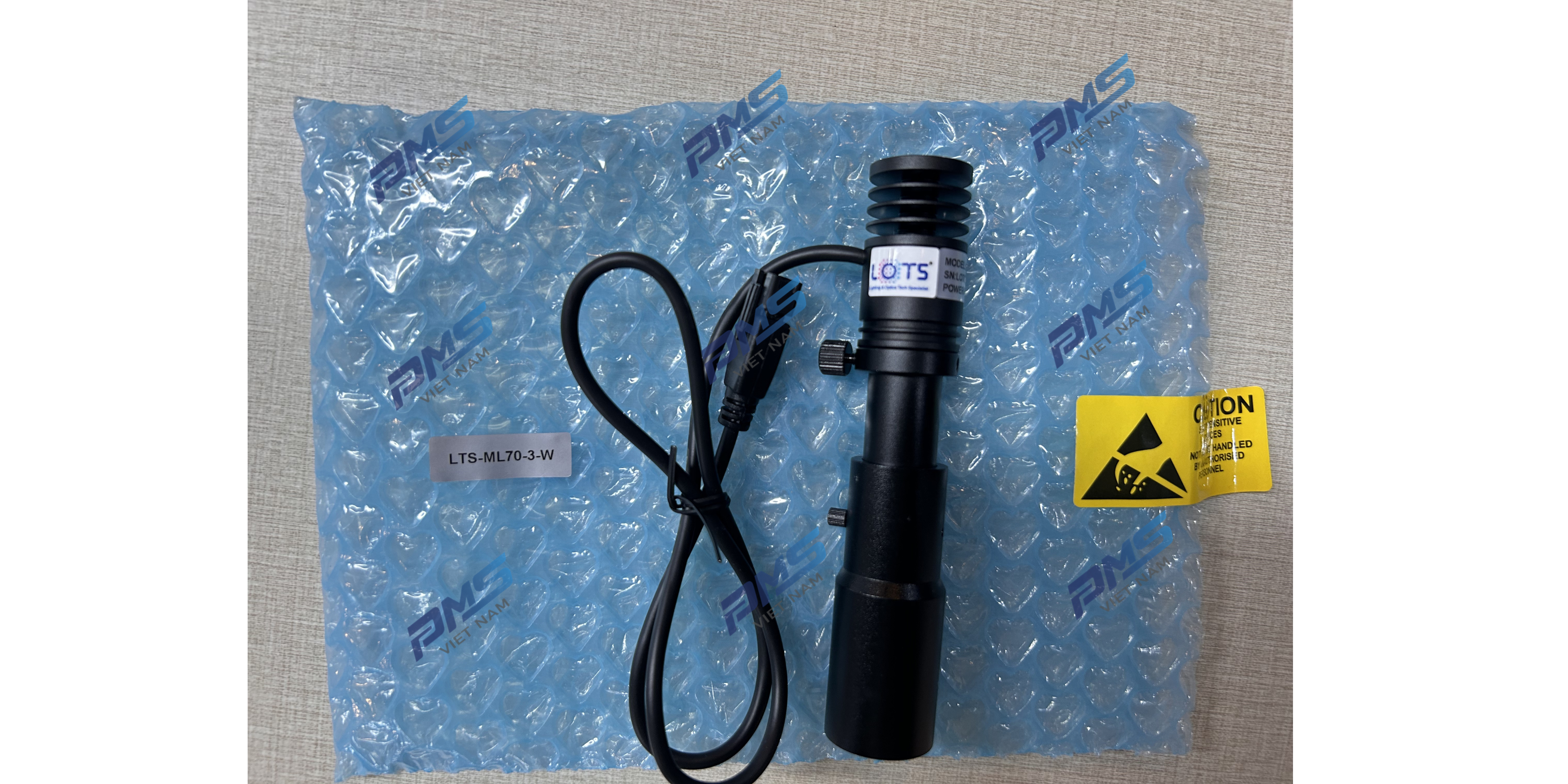 LTS-ML70-3-W – Đèn chiếu điểm machine vision, thấu kính hội tụ chỉnh tiêu cự, ánh sáng trắng