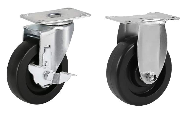 20S-SLB-NL-PM02 – Bánh xe xoay có phanh chịu nhiệt độ cao, series 20S
