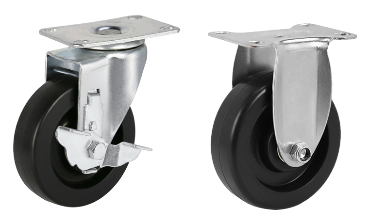 20S-SLB-NL-PM02 – Bánh xe xoay có phanh chịu nhiệt độ cao, series 20S