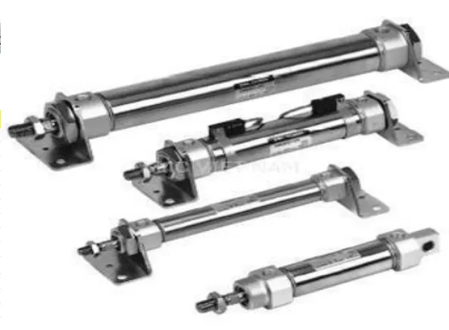 SMC-CM2-CJ2-SERIES – Xy lanh khí nén tiêu chuẩn tròn và ISO, nhiều kiểu gá